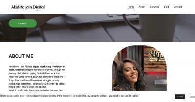 Create an impactful digital marketing freelancer website | Akshita jain digital